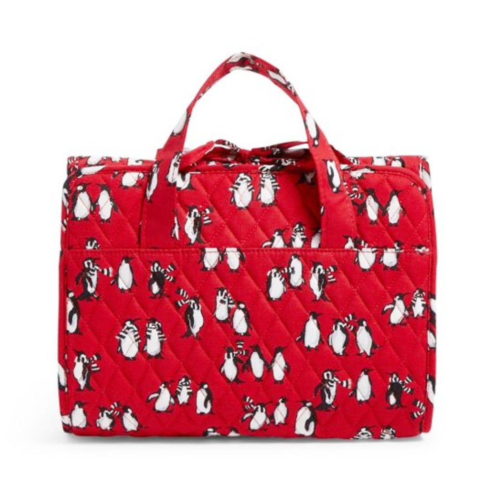Vera Bradley Hanging Organizer Makeup Bag Penguins - Picture 2 of 9
